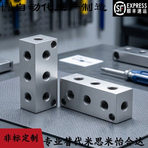 歧管块KAP01-1K/2K/3K/4K/5K/6K-11 12 22孔距固定型气压用连接块