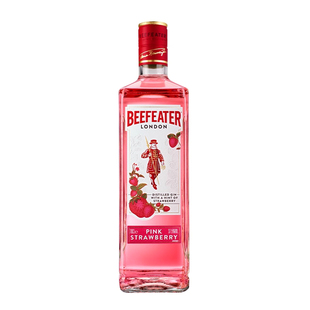 Beefeater必富达粉红金酒700ml单支英国进口蒸馏洋酒基酒调酒