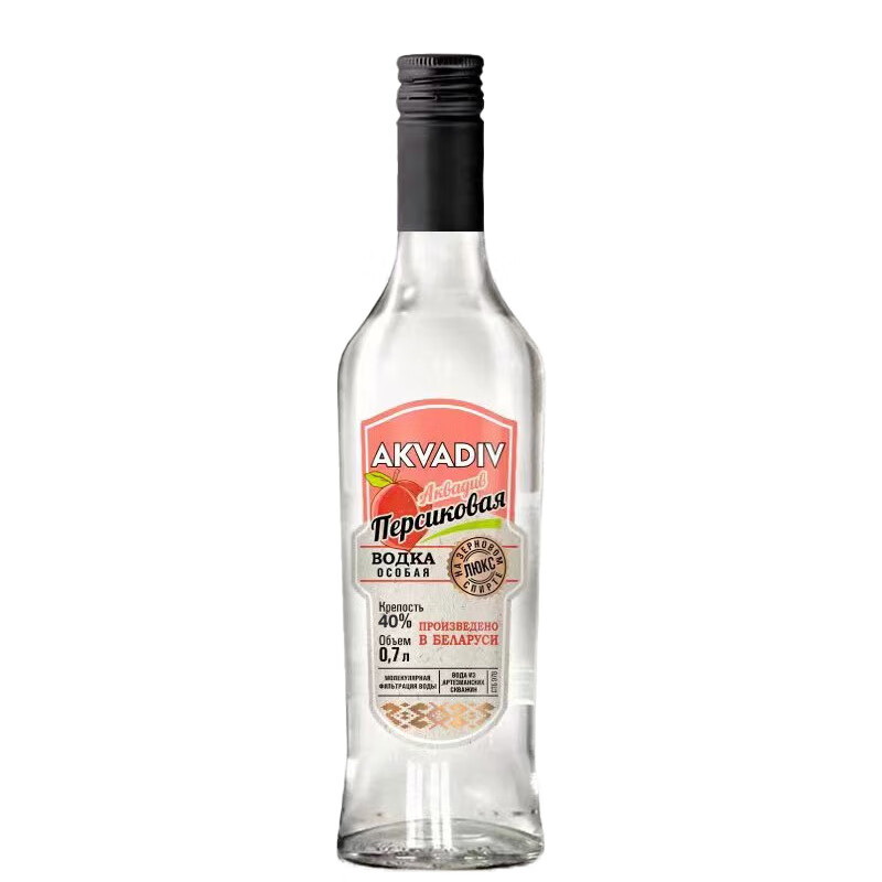 惊奇之水蜜桃味伏特加 鸡尾酒调酒基酒 白俄罗斯进口
