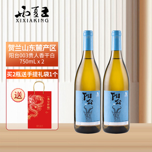 星星的故乡 西夏王阳台03贵人香干白葡萄酒750ml双支装宁夏贺兰山