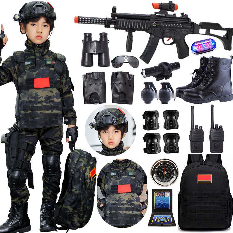 儿童迷彩服套装秋冬长袖军训服春款 小孩礼物 男童特种兵装备礼物
