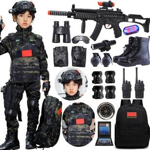 儿童迷彩服套装秋冬长袖军训服春款 小孩礼物 男童特种兵装备礼物