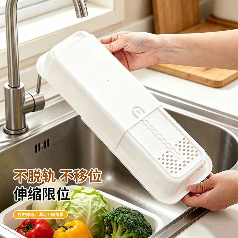 浴缸置物架可伸缩泡澡桶防滑收纳