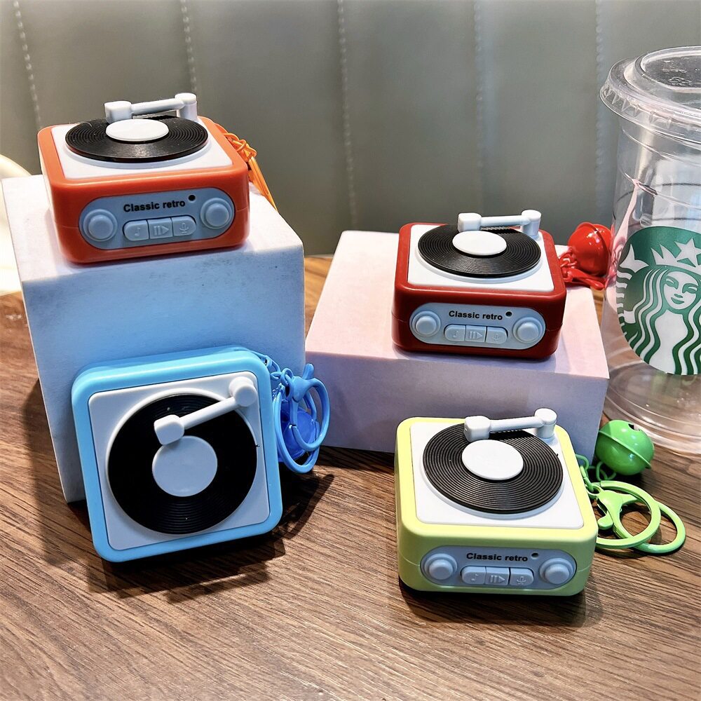 抖音复古唱片机情侣礼物钥匙扣