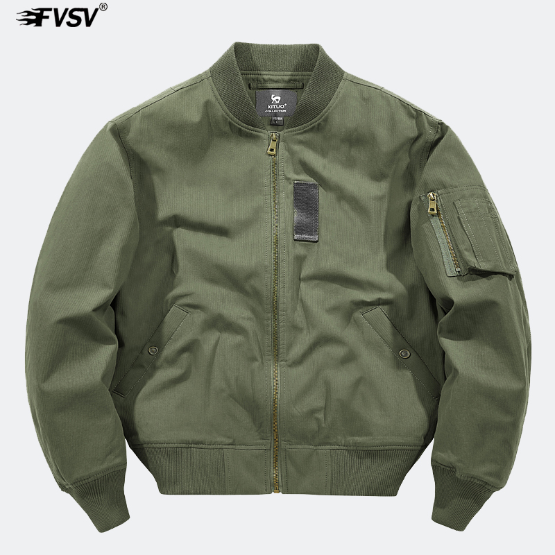 2023新款水洗做旧空军上衣