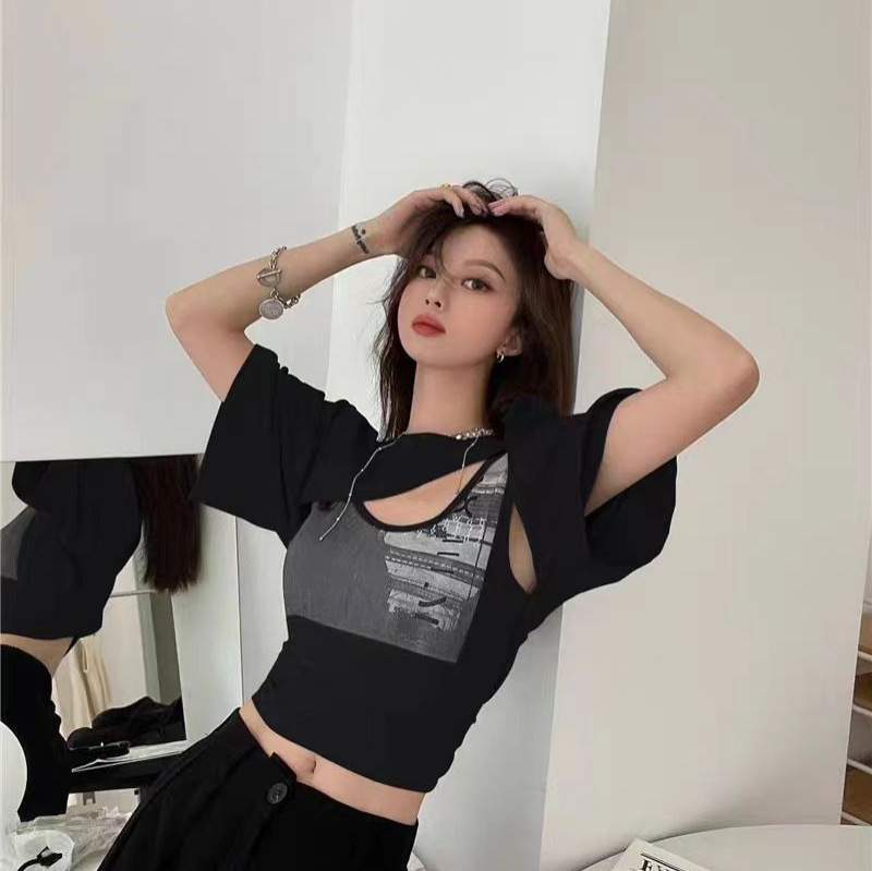 爵士舞jazz短款背心罩衫上衣服zumba女团跳舞打歌服韩舞服装kpop