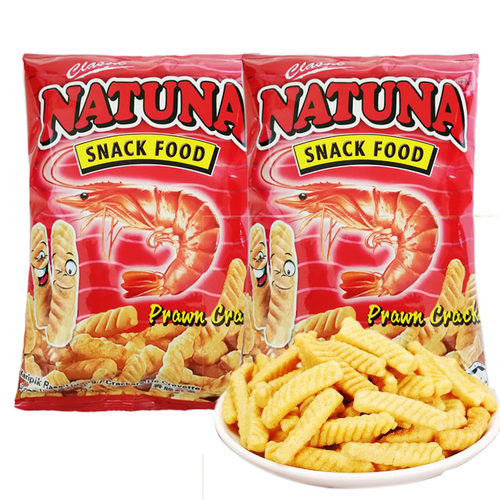 Natuna呐嘟娜 进口香脆虾条60g/袋 马来西进口 网红怀旧零食