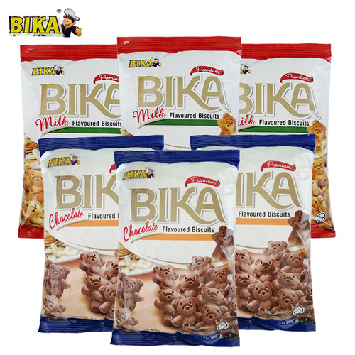 bika12袋进口小熊饼干100g/袋