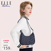 满印单肩手提包时尚 包包时尚 百搭腋下包女 Active新款 ELLE