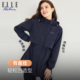梭织外套女高级感气质连帽风衣洋气时尚 中长款 Active秋冬款 ELLE
