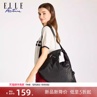ELLE Active女包户外运动大容量休闲斜挎包单肩包多功能双肩包