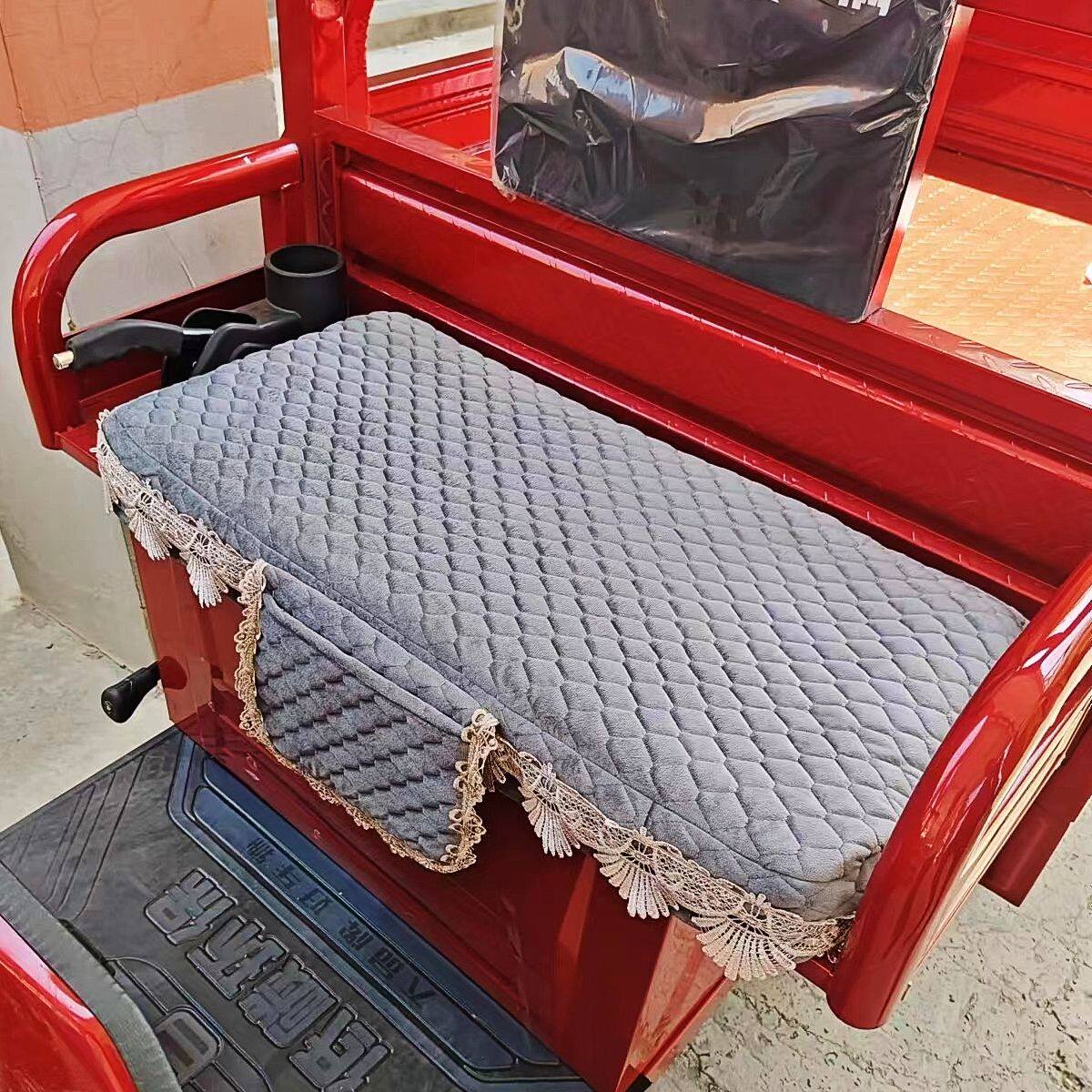 电动三轮车坐垫套加棉保暖四季通用座套三轮车座套秋冬坐包布套子