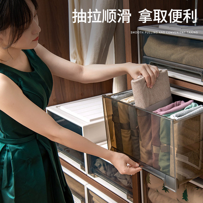 收纳箱抽屉式衣服衣橱塑