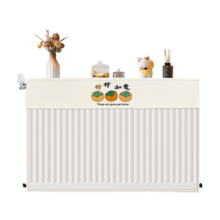 暖气片防尘罩新款家用半包遮挡装饰美化遮丑神器暖气片罩防熏盖布