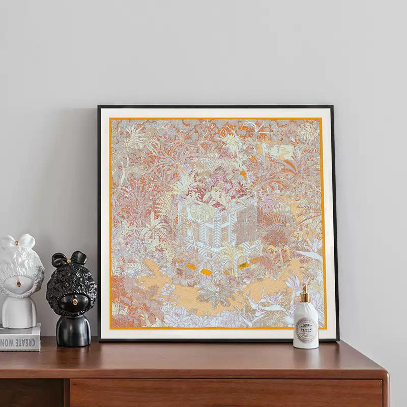现代轻奢餐厅画沙发背景墙挂画小众简约客厅装饰画民宿壁画摆台画图片