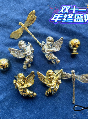 柏鑫无限BaoX lusso黄铜锆金镀铬衣柜橱柜酒柜抽屉拉手小蜻蜓小天