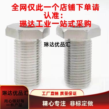 调整螺栓LVBM16 20-15 20 25 30 40 50 60 80 外六角通孔细牙