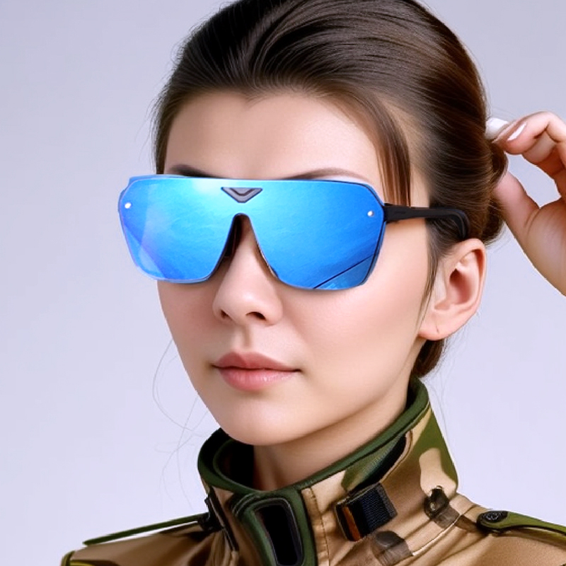韩版墨镜时尚明星跑男同款复古蛤蟆潮流眼镜炫彩反光连体镂空潮流