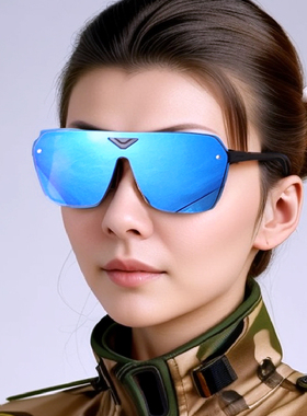 韩版墨镜时尚明星跑男同款复古蛤蟆潮流眼镜炫彩反光连体镂空潮流