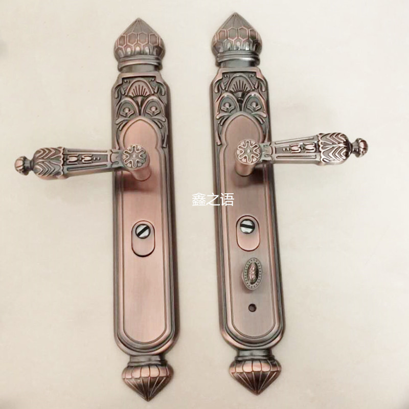 门把手家用室外锌合金防盗门锁把