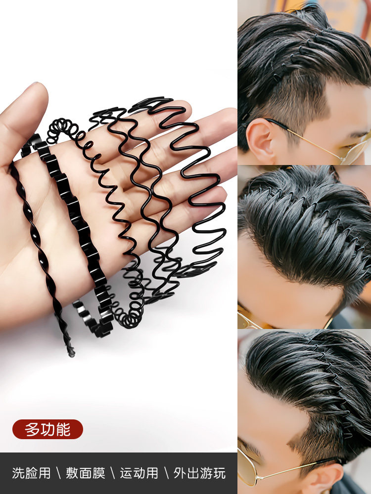 男士发箍洗脸隐形压发发卡发夹潮发饰
