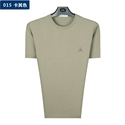 爸爸夏装短袖T恤40-50岁中年男士夏天纯棉衣服2025新款中老年男装