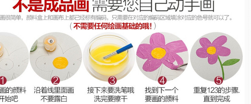 数字油画diy大猩猩戴耳机的猴子填色油画动物水彩画画装饰挂画|ruв категории Домашний быт, декоративная живопись, DIY/цифровой живописи - от Buy2taobao.com для оказания профессиональной услуги покупки агента Taobao