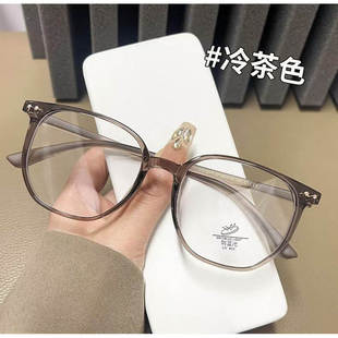 韩系ins风时尚 方框眼镜女可配度数散光镜片大脸显瘦眼睛架男1277