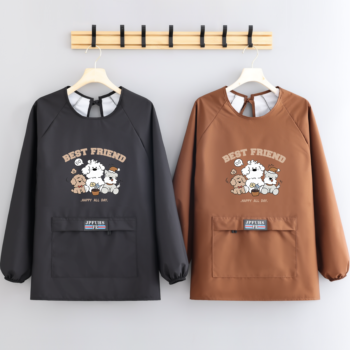 时尚短款围裙舒适防水耐磨家用打扫罩衣外套工作服厨房可定制男女,家庭/个人清洁工具,围裙,淘宝优惠券,粉丝福利购,淘宝优惠卷