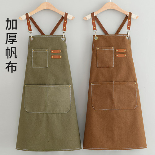 男女同款防油污耐脏围腰围裙印字