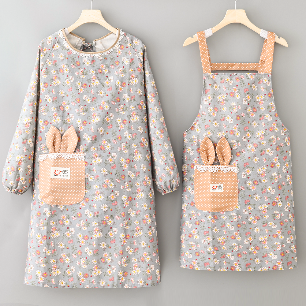 围腰围裙防油罩衣透气耐脏工作服