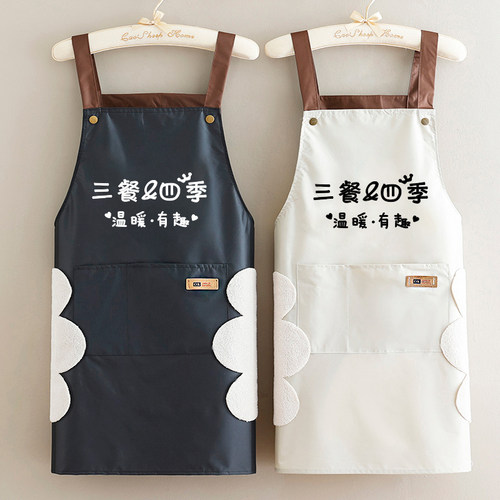 防水无袖围裙定制logo工作服罩衣