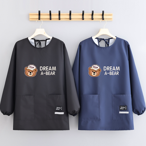 新款时尚防泼水围裙定制卡通罩衣