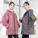 外穿时尚 防水定制家用厨房围裙大褂工作服保暖 加绒保暖罩衣女长袖