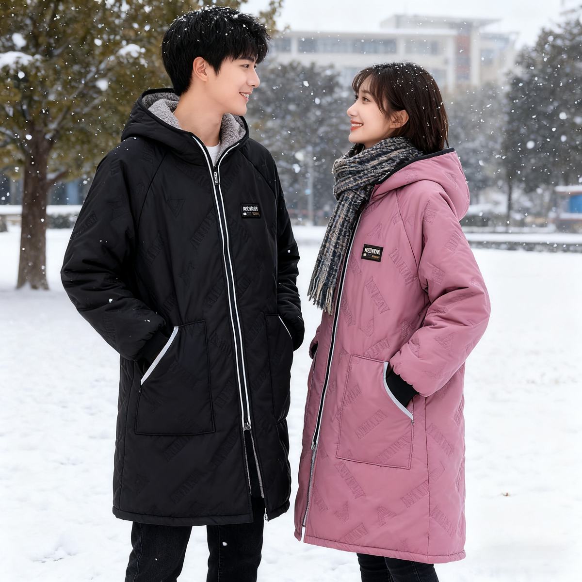 夹棉加厚防水抗寒户外工作服围裙