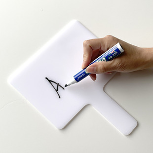 手举牌可擦写空白比赛打分牌雪弗板手写白板牌评委评分记分牌定制