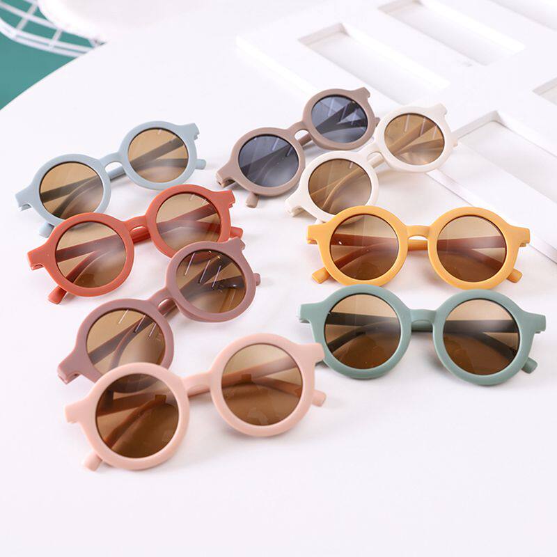 儿童墨镜圆框男童女童太阳镜1-6岁宝宝防紫外线韩版潮婴幼儿眼镜