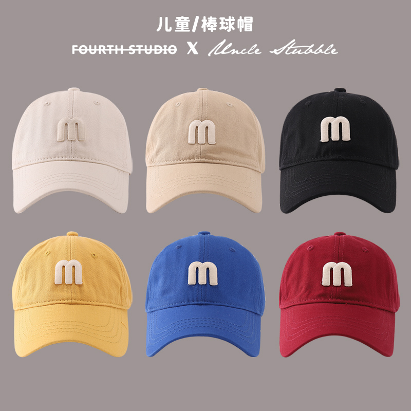 布丁新语棒球帽大檐字母鸭舌帽