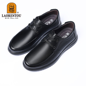 软皮软底中年爸爸鞋 老人头男鞋 皮鞋 男式 春秋真皮男士 商务休闲正装