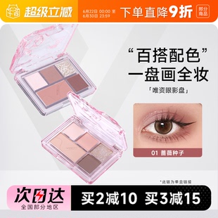 程十安veecci唯资眼影盘五色日常淡妆大地色彩色多色系正品眼妆
