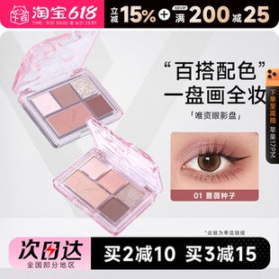 程十安veecci唯资眼影盘五色日常淡妆大地色彩色多色系正品眼妆