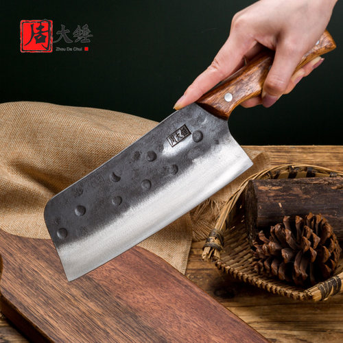 周大锤手工锻打女士切片刀切肉刀