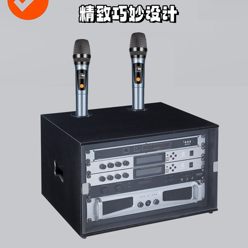 丹莱梅克P6影音器材设备功放机柜KTV唱歌航空机箱移动6U机架子