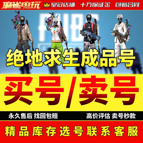 绝地求生帐号PUBG账号500级成品皮肤号精品库存号可排位竞技账户