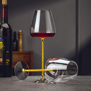 轻奢高级感水晶玻璃红酒杯套装 高脚葡萄酒杯子醒酒器酒具 家用新款