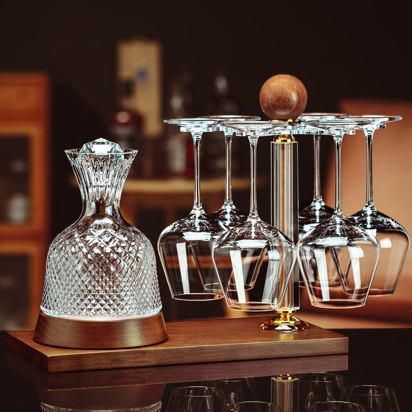 轻奢高档红酒杯套装家用高级感
