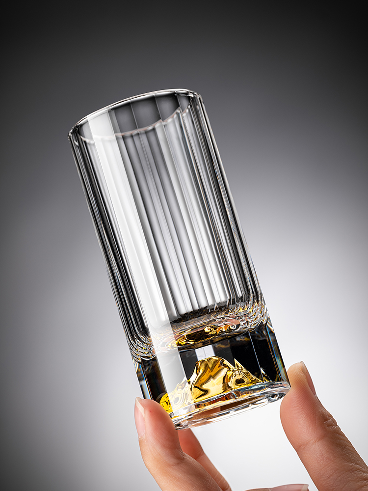 高档轻奢水晶玻璃二两白酒杯套装家用中式一两杯金山分酒器酒具