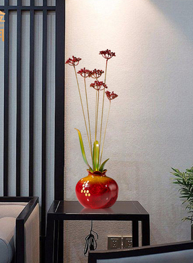 《繁花似锦》铜金岁月黄铜摆件铜器工艺礼品摆饰新中式家居客厅玄