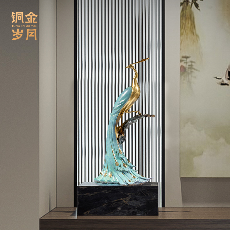 铜金岁月黄铜新中式客厅