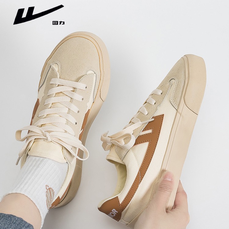 帆布鞋男德训鞋2025年新款春季透气上班大码休闲鞋防臭板鞋T